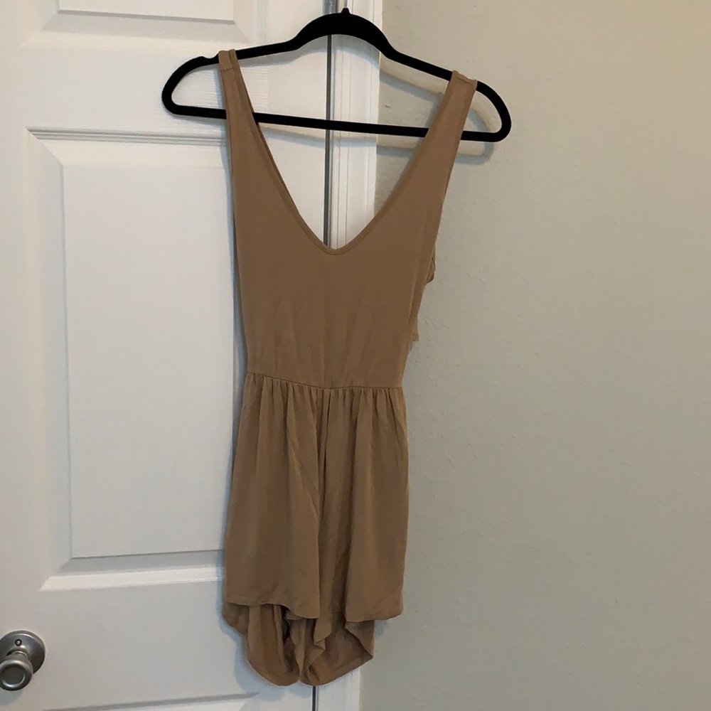 Tan romper size small